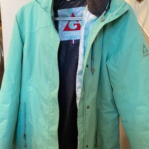 Turquoise/mint green Gerry ski jacket